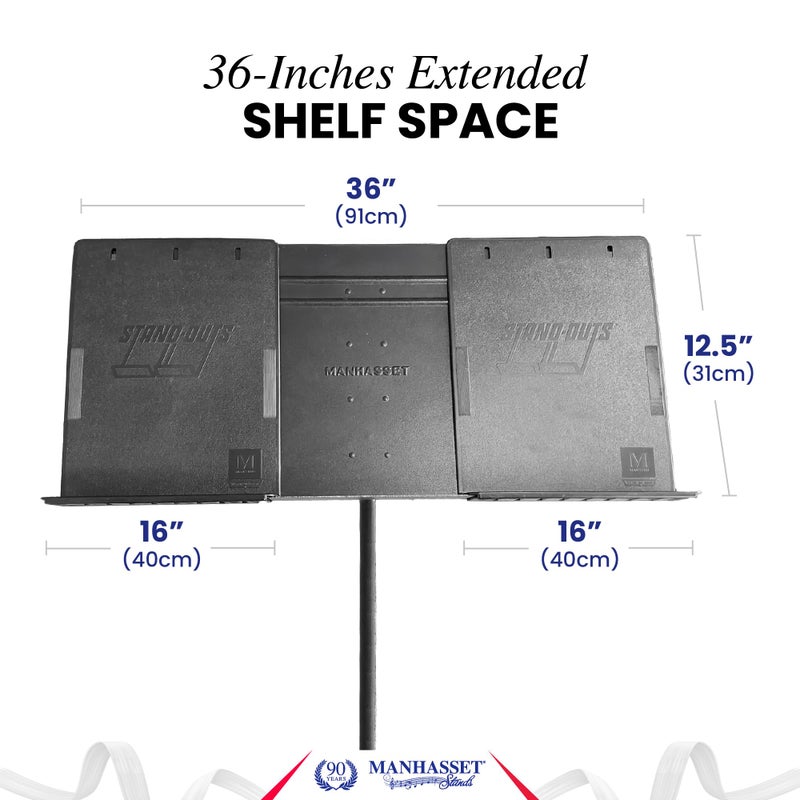 MANHASSET M91 Pair Music Stand-Out Shelf Extenders - Image 3